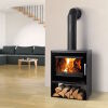 Haas+Sohn Kaminofen Home LONDON II easy, perl-anthrazit, mit Holzfach
