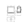 Haas+Sohn Kaminofen Home LONDON II easy, perl-anthrazit, mit Holzfach