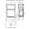 Haas+Sohn Kaminofen Home LONDON II Easy Back mit Backfach