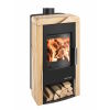 Haas+Sohn Kaminofen Premium PYRUS easy Steinverkleidung mit Holzfach Stein Woodstone