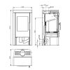 Haas+Sohn Kaminofen Premium PYRUS easy Steinverkleidung mit Holzfach Stein Woodstone