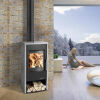 Haas+Sohn Kaminofen Home RUBUS Easy 295.15-ST mit Holzfach Woodstone Prestige