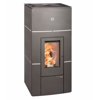 Haas+Sohn Pelletofen Premium HSP 6 HELENA RLU perl-anthrazit, weiss 0546532630000