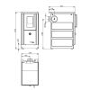 Haas+Sohn Küchenherd Premium HSD 40.5 SF Stahlkochplatte, weiß