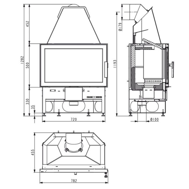 Haas+Sohn Kaminbausatz Premium ADONIS-II