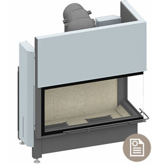 Camina Schmid Kamineinsatz Ekko R 100h, 1-teiliges Glas