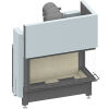 Camina Schmid Kamineinsatz Ekko R 100h, 2-teiliges Glas 51 cm