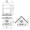 Edilkamin wasserführender Kamineinsatz Acquatondo Plus /CS 29, 28 kW