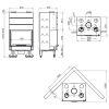 Kamineinsatz La Nordica Monoblocco Ironker 750 Piano