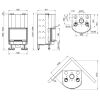 Kamineinsatz La Nordica Monoblocco Ghisa 750 Piano