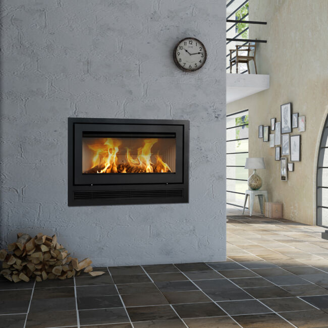 Lotus Kaminkassette H570 W Air mit Venilator, Standardumrahmung