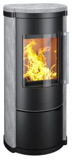 HWAM Kaminofen 4240 Schwarz - Specksteinverkleidung 