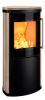 HWAM Kaminofen 4340 Grau - Tobacco Natursteinverkleidung
