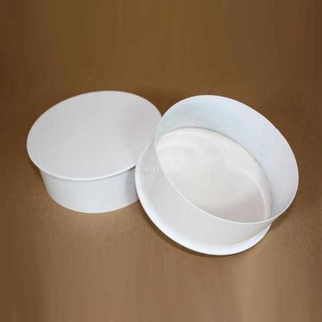 Kapsel DN 100 mm Standard-Line weiß emailliert