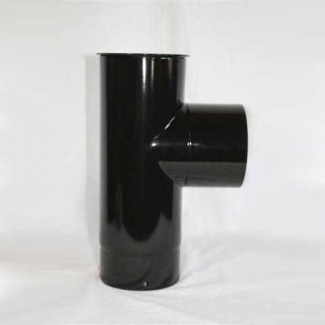 Kapselknie 330 mm DN 120 mm, High-Quality-Line schwarz glänzend emailliert