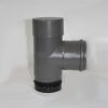 Pellet-Kapselknie 250 mm DN 80 mm, gussgrau emailliert