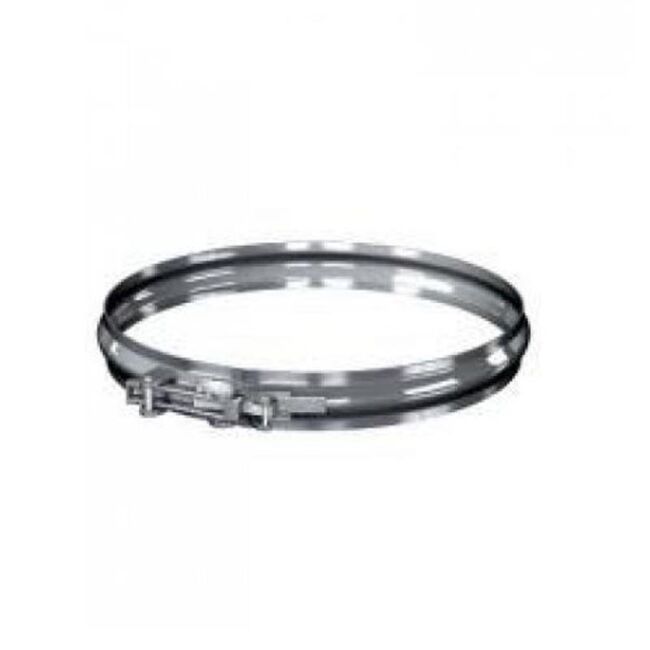 Edelstahlschornstein einwandig 0,6mm Premium Klemmband OB DN 100