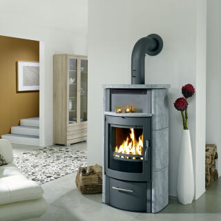 Kaminofen Koppe BS 200 Speckstein Korpus gussgrau 16030