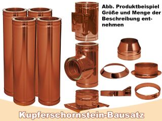 DINAK Kupferschornstein Bausatz DW 100 9,7m 