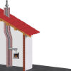 Konzentrisches LAS aus Edelstahl als Schachteinsatz / Schornsteinsanierung Ø80/Ø125mm 8,7m
