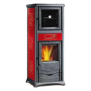 Kaminofen La Nordica Rossella Plus Forno Evo liberty bordeaux 290055