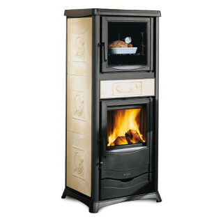 Kaminofen La Nordica Rossella Plus Forno Evo liberty pergament 290056
