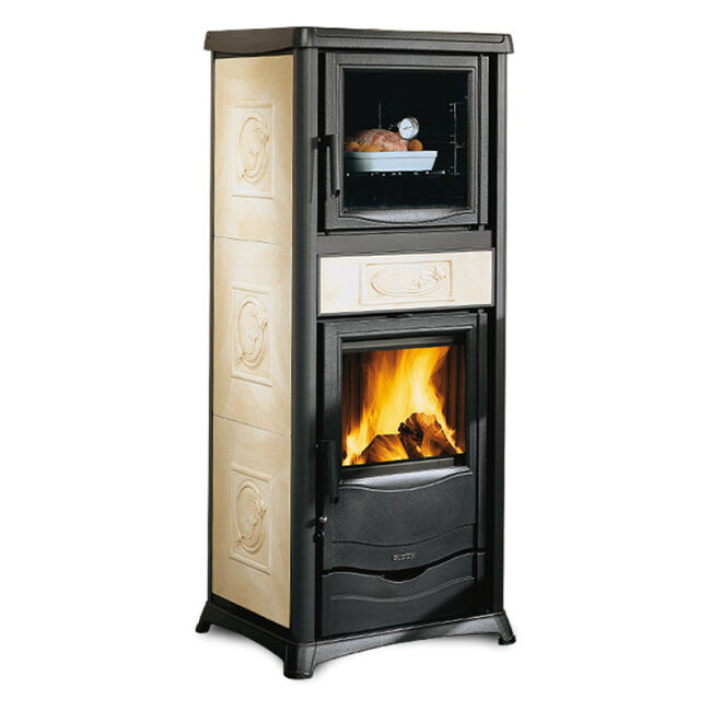 Kaminofen La Nordica Rossella Plus Forno Evo liberty pergament
