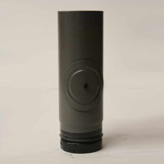 Pellet-Rohr 250 mm mit Revisionsöffnung, gussgrau emailliert