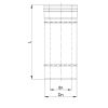 Luft Abgas System konzentrisch Längenelement 1000mm DN 130/200
