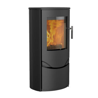 Kaminofen Lotus Prio 5, Stahl Schwarz ohne Seitenglas Prio5Stahl