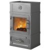 Kaminofen Lotus 2060 Grundmodell grau ohne Warmhaltefach ohne Brennholzsockel