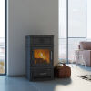 Kaminofen Lotus 2060 Grundmodell schwarz ohne Warmhaltefach ohne Brennholzsockel