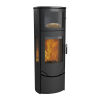 Kaminofen Lotus Prio 7 M mit Backfach mit Seitenglas Indian Night