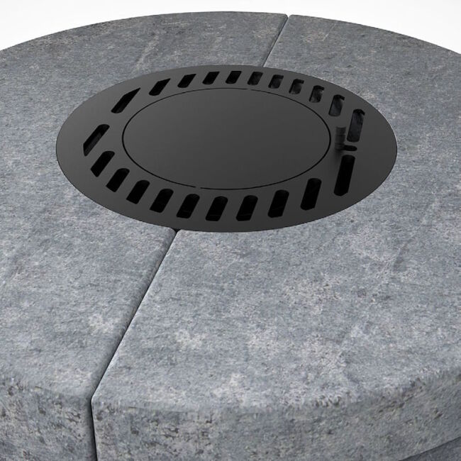 Kaminofen Lotus M1 mit Natursteinverkleidung inkl. PowerStone