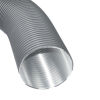 CB Aluflexrohr, farbig beschichtet, 60 cm / 150 cm Grau 50 mm