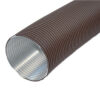 CB Aluflexrohr, farbig beschichtet, 60 cm / 150 cm Braun 80 mm
