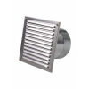 CB Außenluftgitter 21x21 mit Stutzen 125 mm Weiß