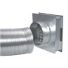 CB Stutzblech mit Anschlußstutzen DN 60  mit Anschlußstutzen 23x23 mm