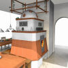 CB Warmluftgitter mit Designblende Edelstahl D2