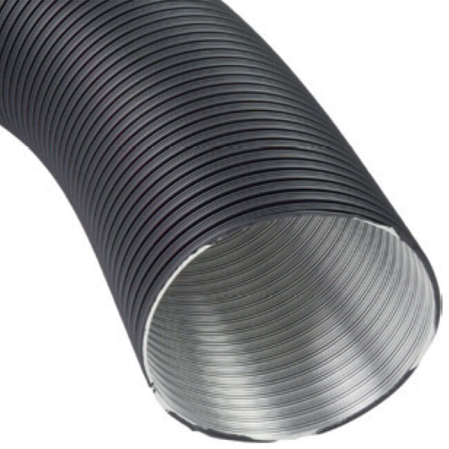 CB Aluflexrohr, farbig beschichtet, 60 cm / 150 cm Grau 50 mm