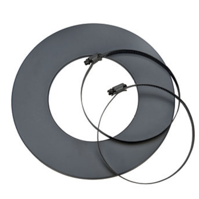 CB Rosetten Set beschichtet Grau 89 / 199 mm