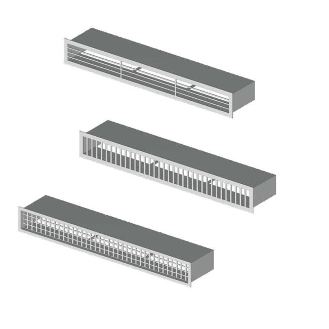 CB Blende D2 für Luftleiste 685 mm Edelstahl