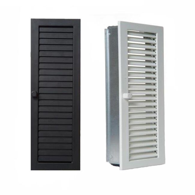 CB Warmluftgitter hochkant 23x35 Schwarz