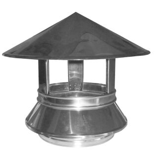 DINAK Edelstahlschornstein Regenhaube DW