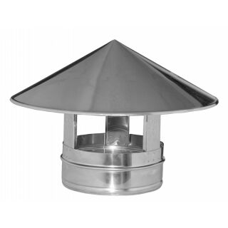 DINAK Edelstahlschornstein Regenhaube Flach SW Ø150 039J1510SSW5
