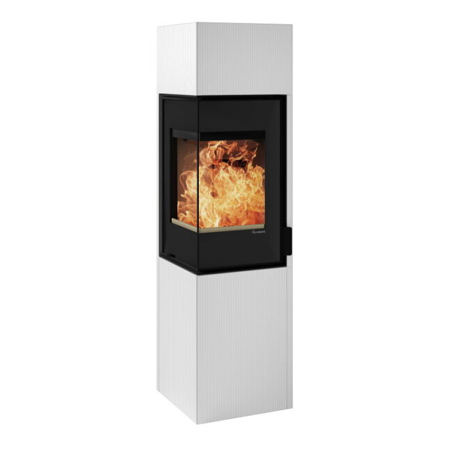 Nordpeis Kaminofen Quadro Colorado White Exclusive High 1648 mm hoch