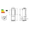Kaminofen Novaline ARIA PURA 6 kW um 360° drehbar