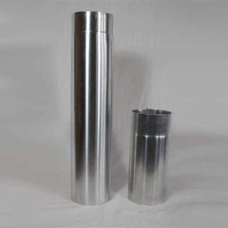 Aluminium-Rauchrohr hochglanzpoliert