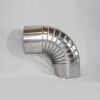 Aluminium-Bogen 45° DN 200 mm, ohne Reinigungsöffnung