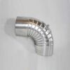 Aluminium-Bogen 45° DN 180 mm, mit Reinigungsöffnung